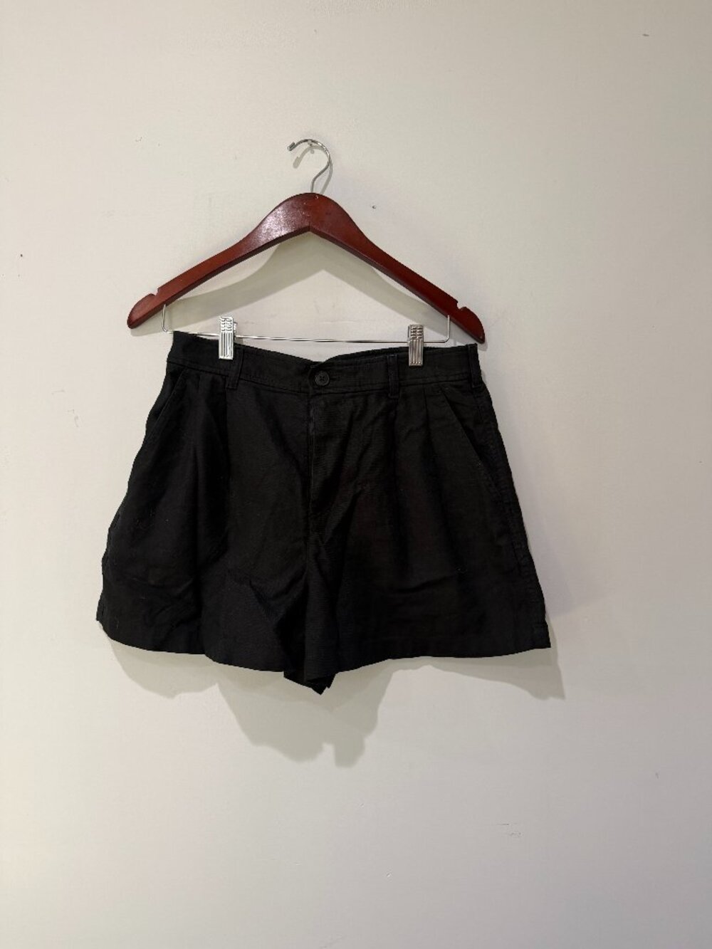 Uniqlo Linen Cotton Shorts Black Women’s Medium